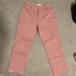 Loft Curvy High Waist Crop Jeans